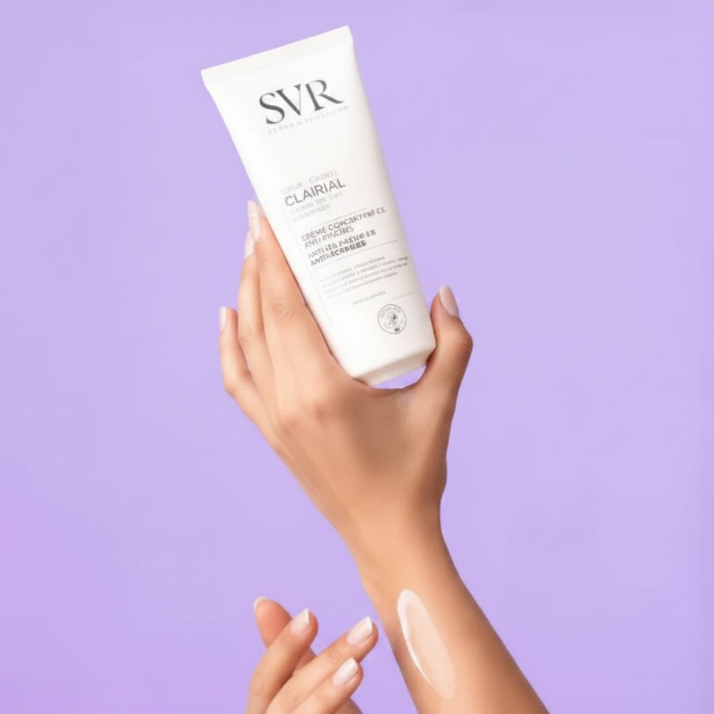 SVR Clairial Lait Corps for body pigmentation available from The DistriQt Lebanon