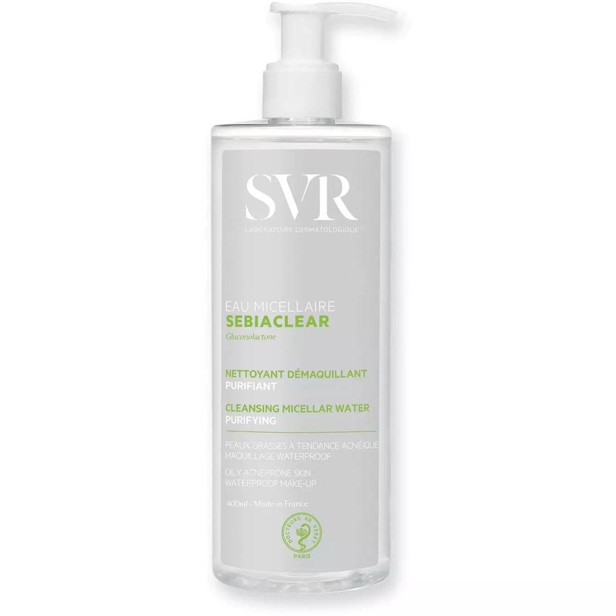 SVR Sebiaclear Micellar Water 400ml available at The DistrIQt Lebanon