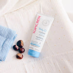 Topicrem baby moisturizer for face and body hydration.