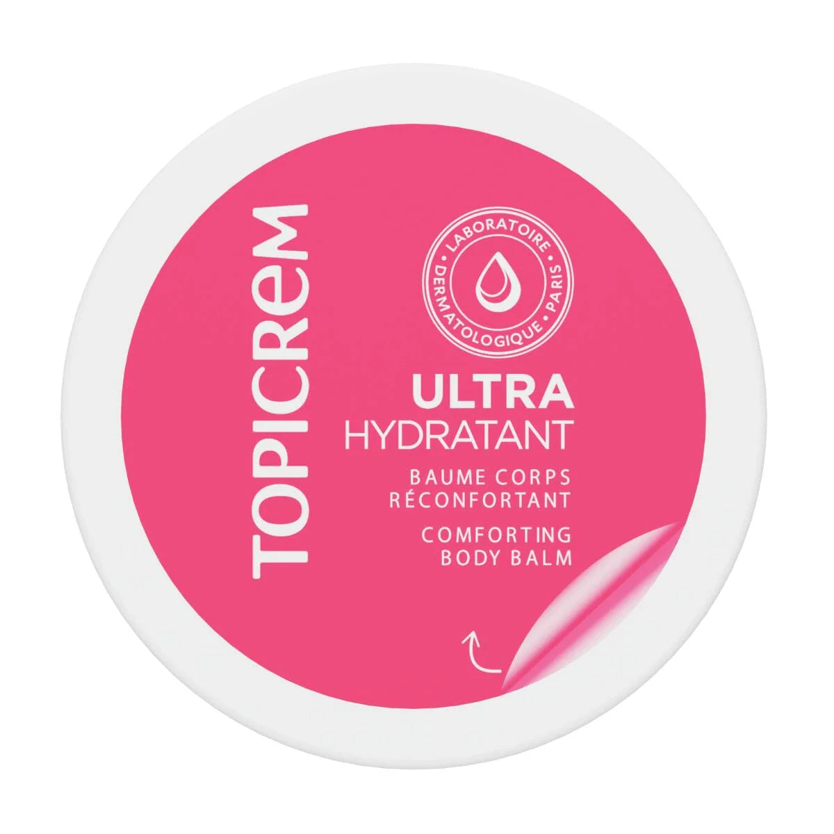 Rich moisturizing body balm by Topicrem for very dry skin.
