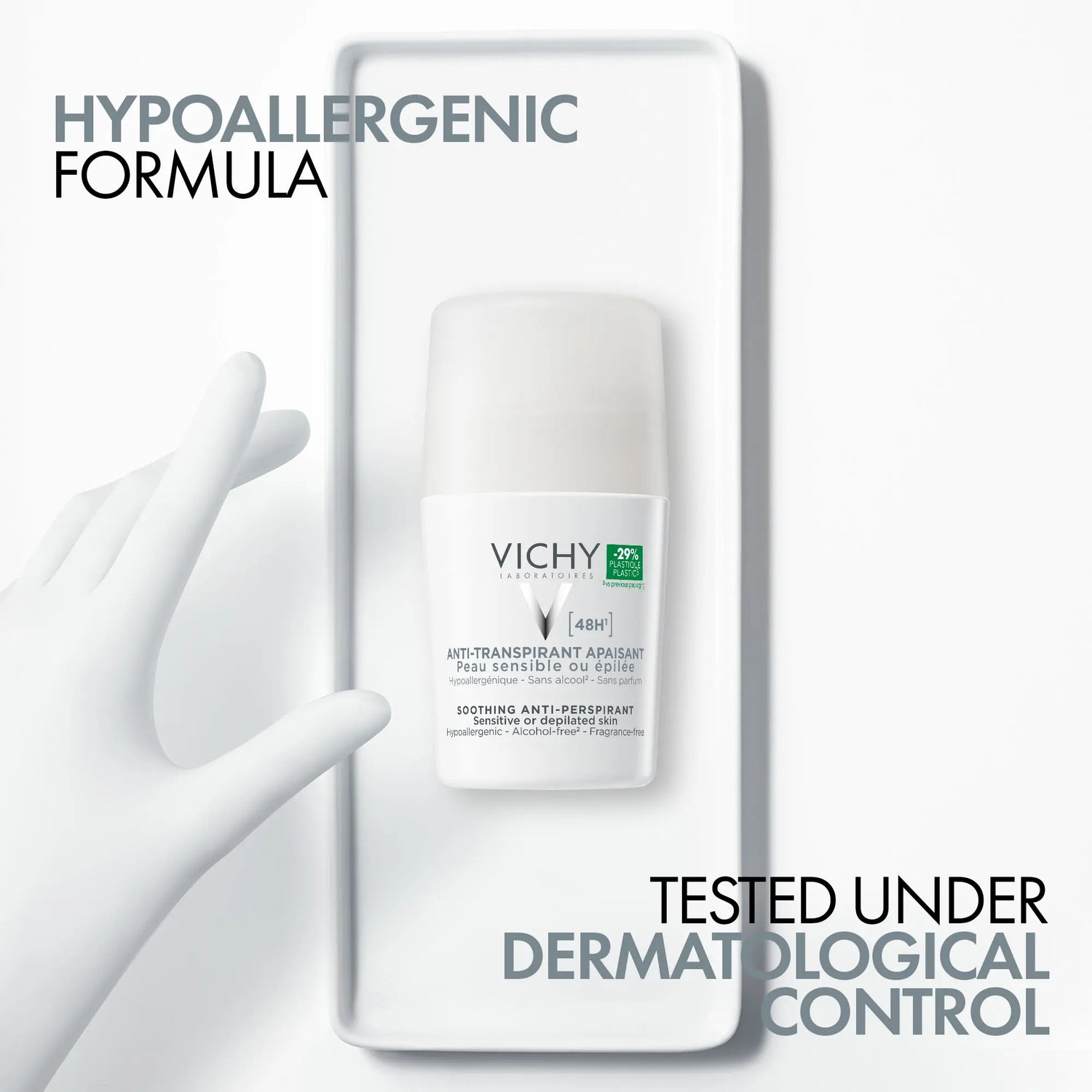 Vichy alcohol-free anti-perspirant deodorant for sensitive underarms
