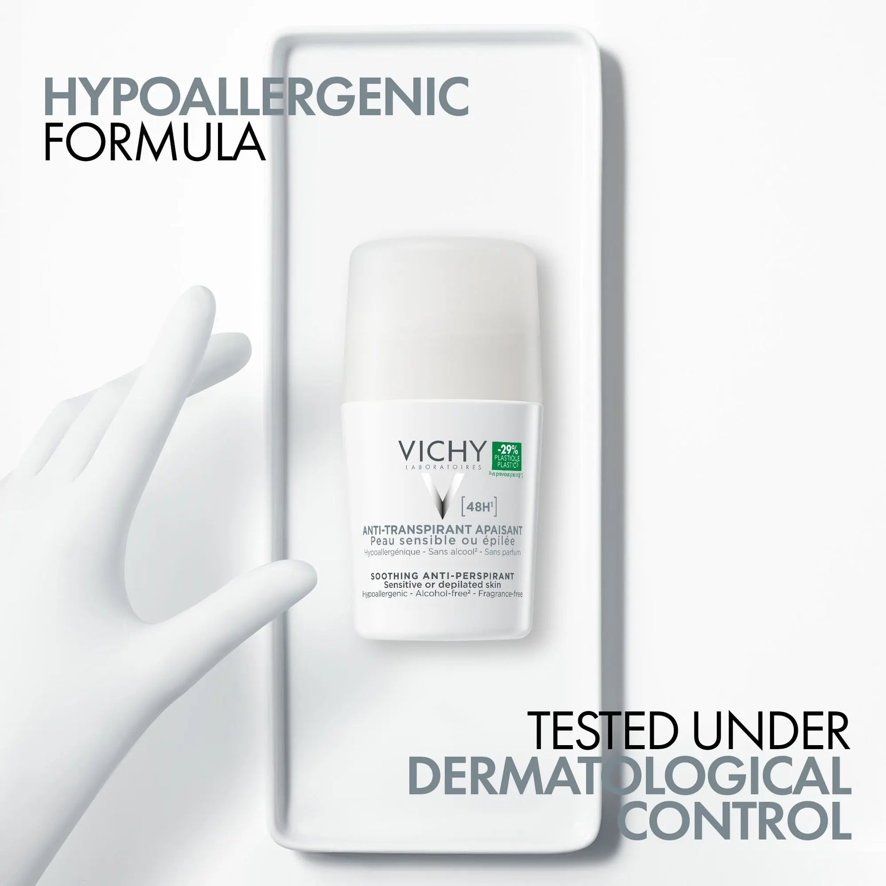 Vichy alcohol-free anti-perspirant deodorant for sensitive underarms