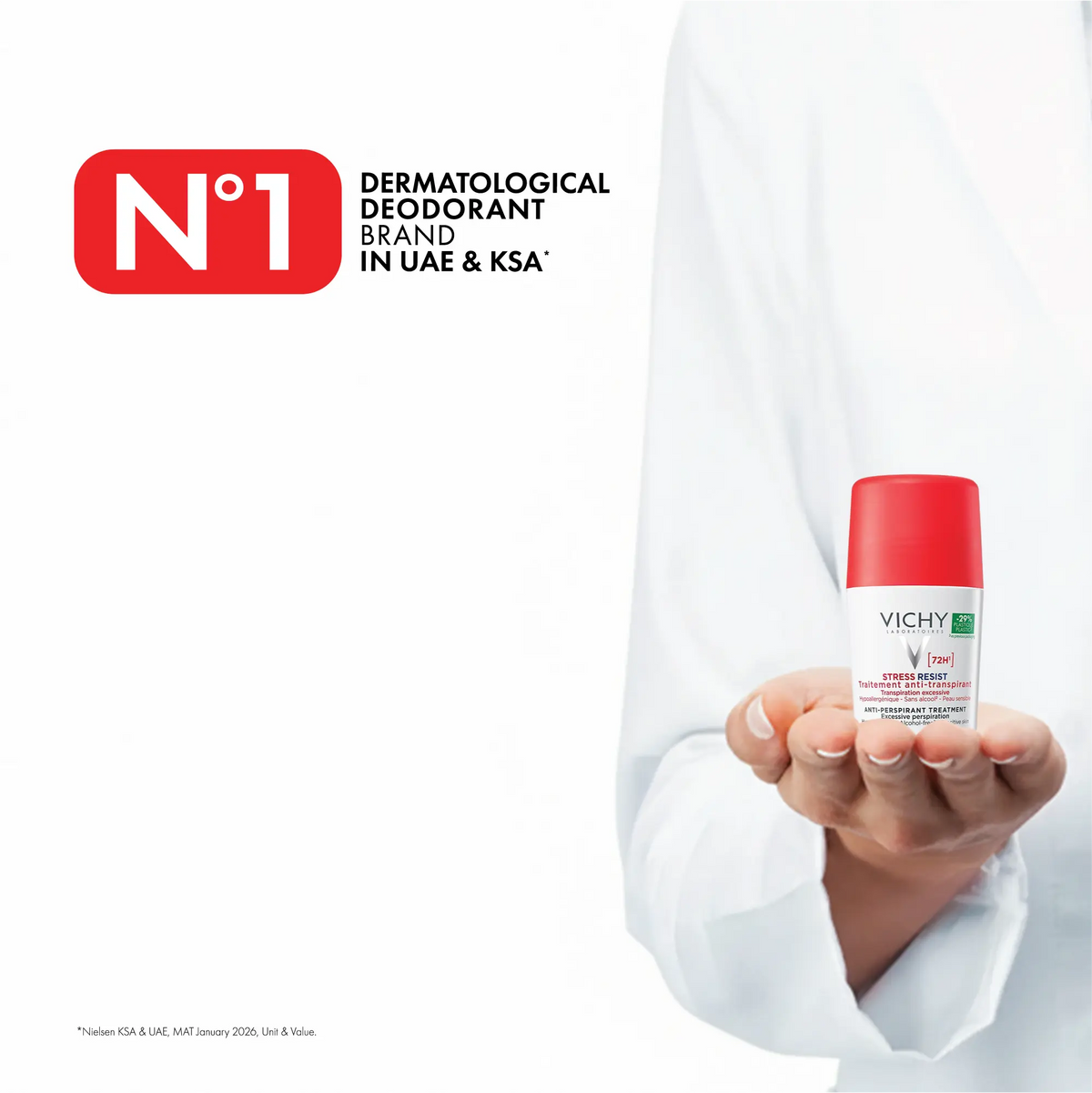 Vichy deodorant with Perspicalm Technology for long-lasting freshness