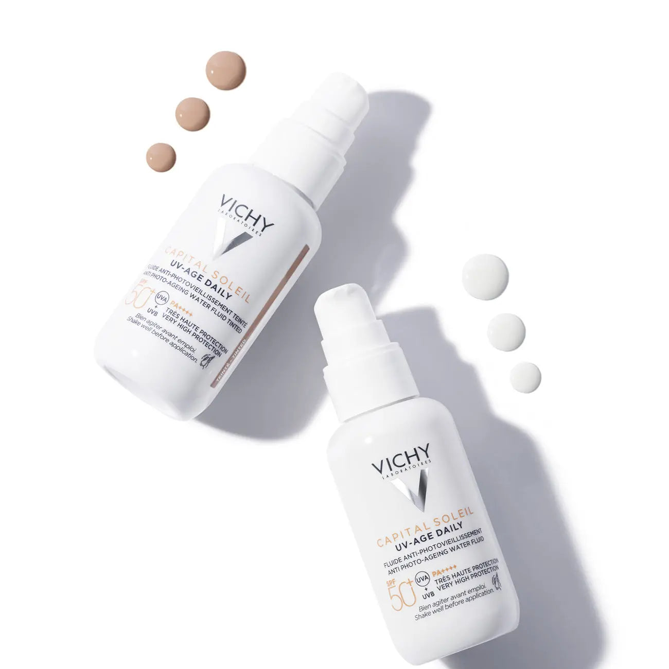Anti-ageing facial sunscreen providing broad-spectrum UVA and UVB protection.