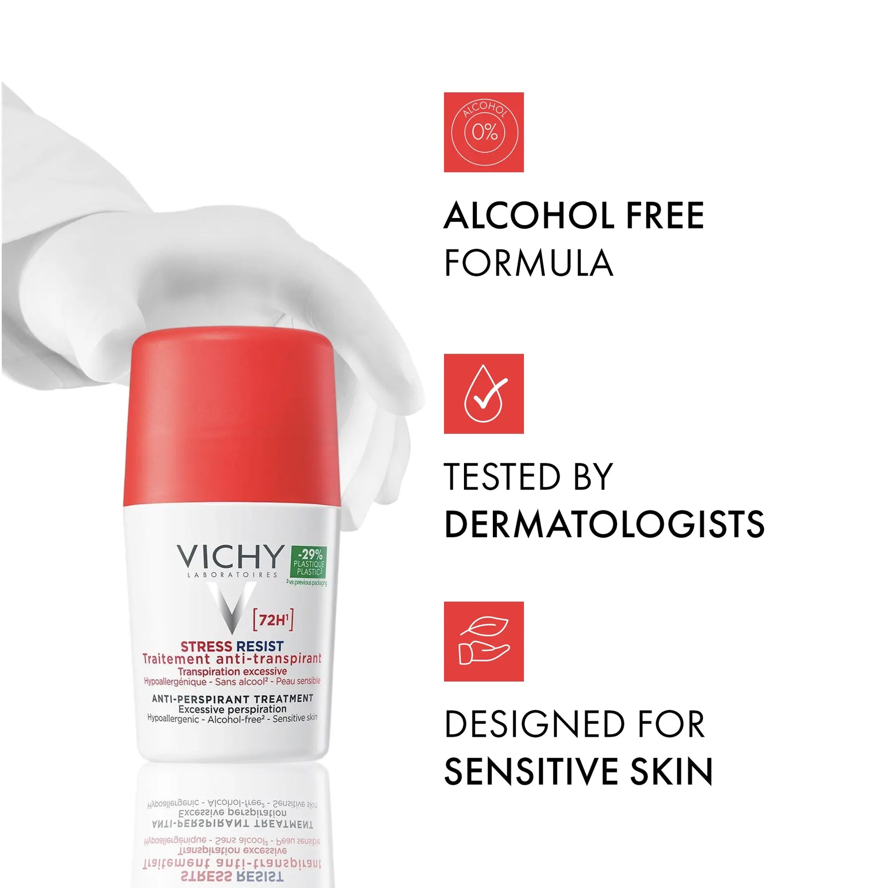 Vichy anti-perspirant deodorant for sensitive skin and heavy sweating