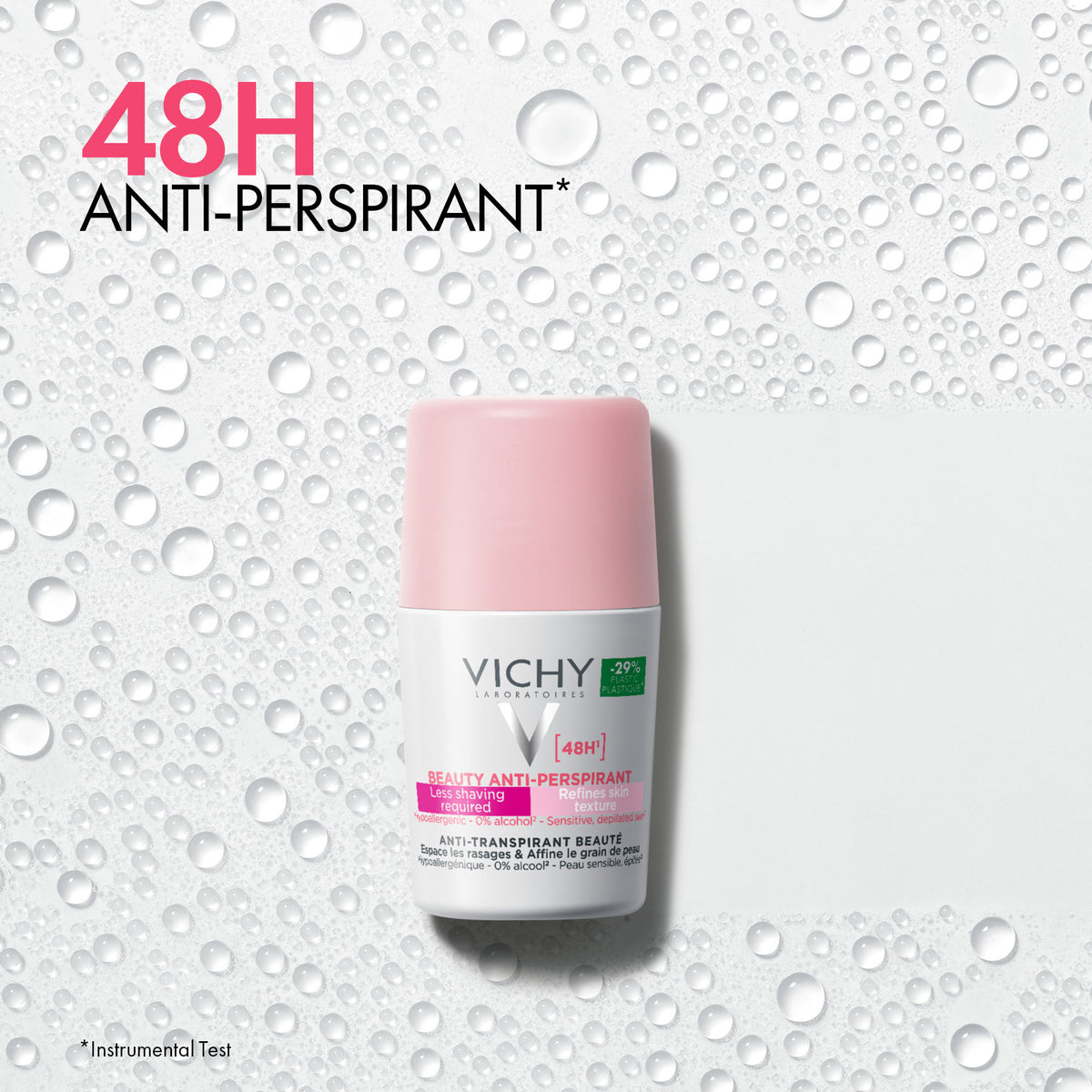 Vichy Beauty Deodorant Sensitive Skin Underarm Care Roll-On