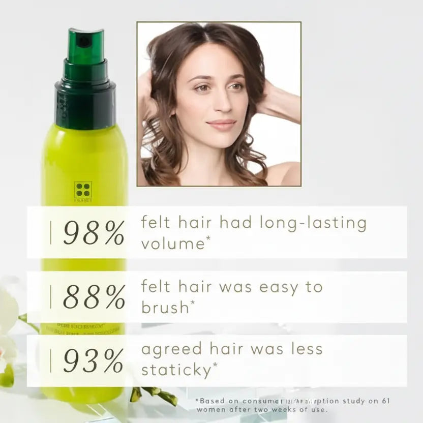 Humidity-resistant volumizing styling foam for fine hair by René Furterer.